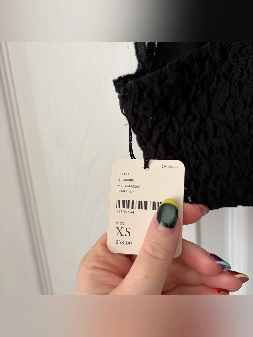 NWT Free People Adella Bralette size XS in Black